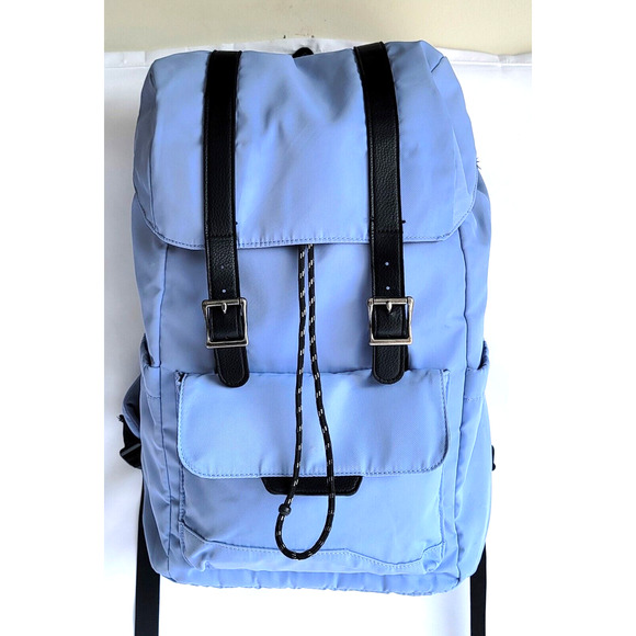 Open Story Bright Light Blue Large Flap Backpack - Picture 10 of 10